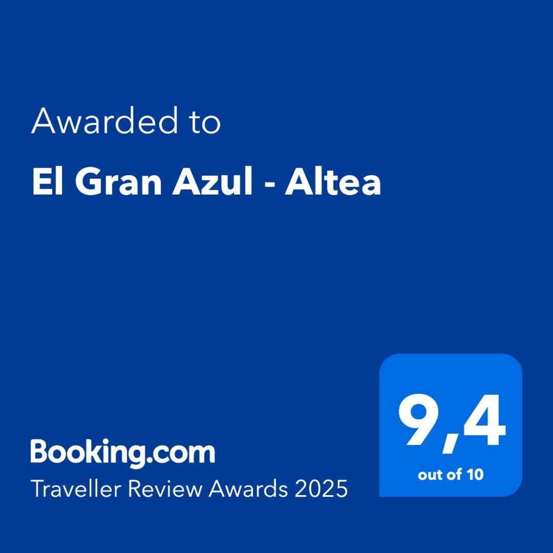 El Gran Azul - Altea Lägenhet Exteriör bild